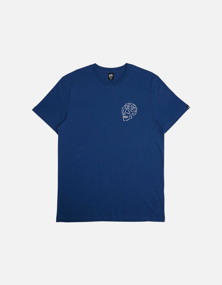 Venice Skull T-Shirt - Mechanic Blue