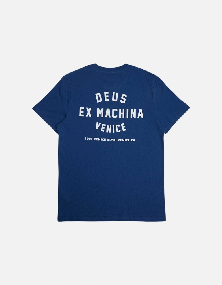 Venice Skull T-Shirt - Mechanic Blue