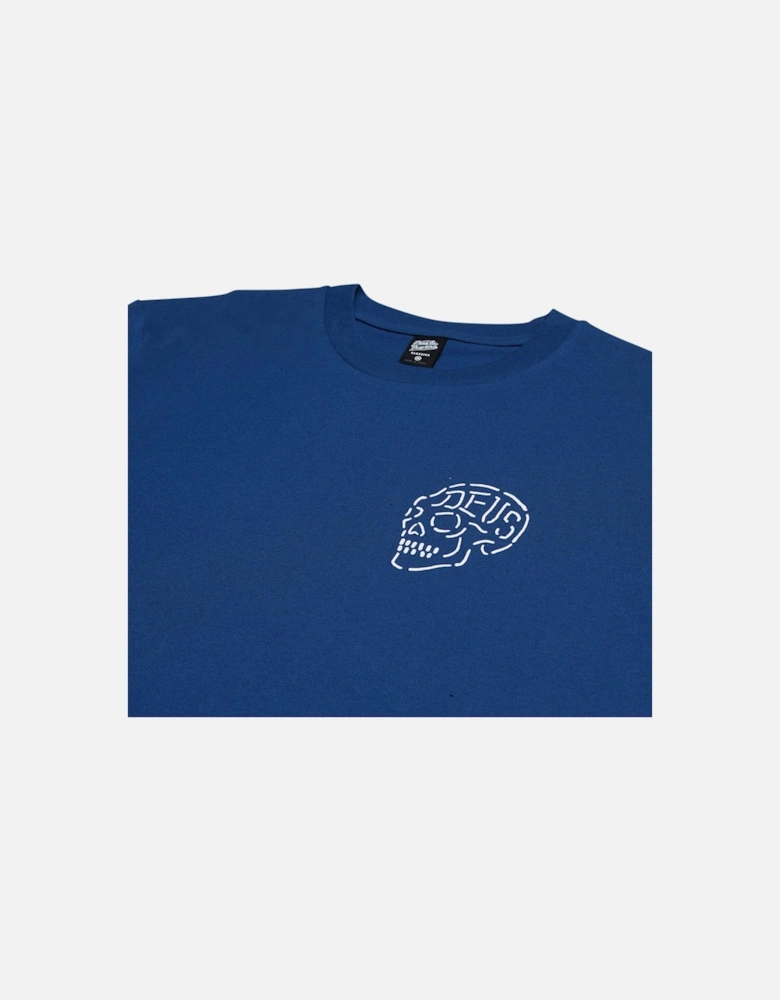 Venice Skull T-Shirt - Mechanic Blue