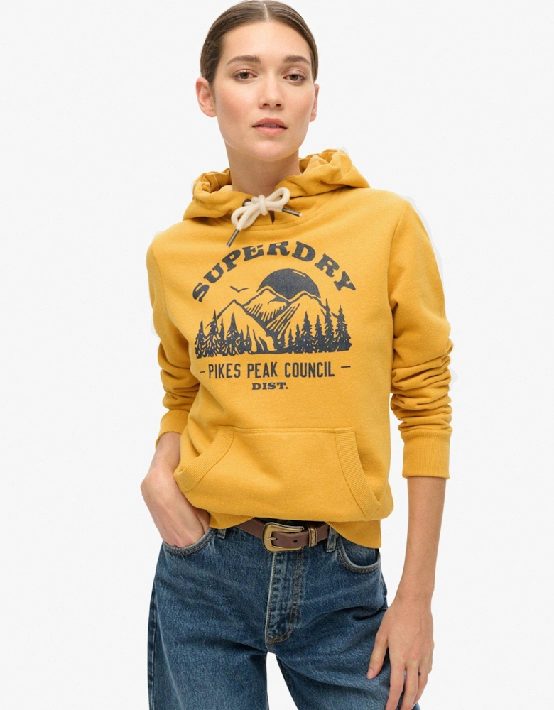 Lo-Fi Outdoor Graphic Hoodie - Yellow