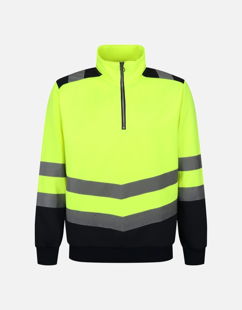 Mens Pro Hi-Vis Quarter Zip Top