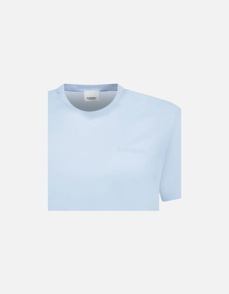 'Jenson' Crew Neck Logo T-Shirt Light Blue