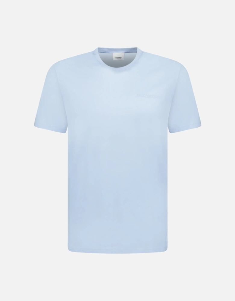 'Jenson' Crew Neck Logo T-Shirt Light Blue