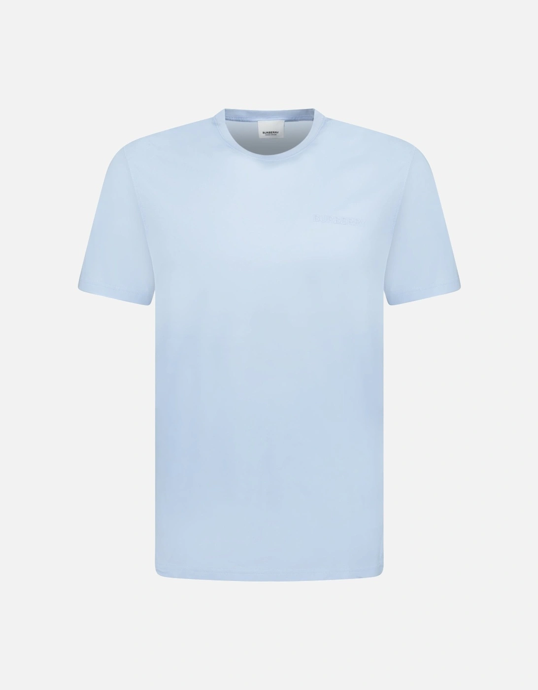 'Jenson' Crew Neck Logo T-Shirt Light Blue, 3 of 2