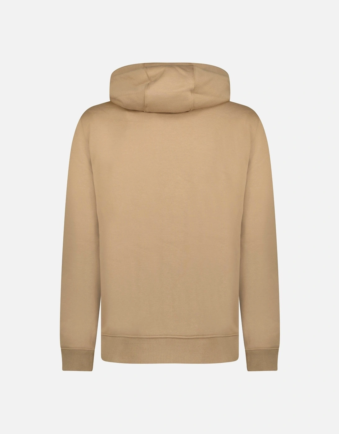 'Hove' Logo Hoodie Zip Sweatshirt Camel Beige