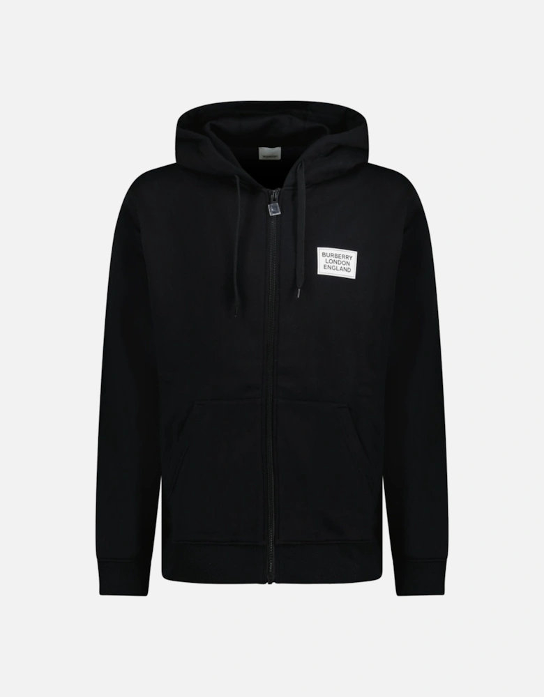 'Hove' Logo Hoodie Zip sweatshirt black