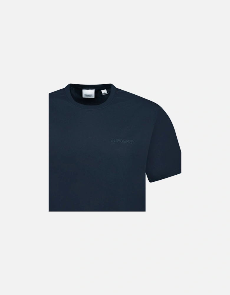 'Jenson' Crew Neck Logo T-Shirt Navy