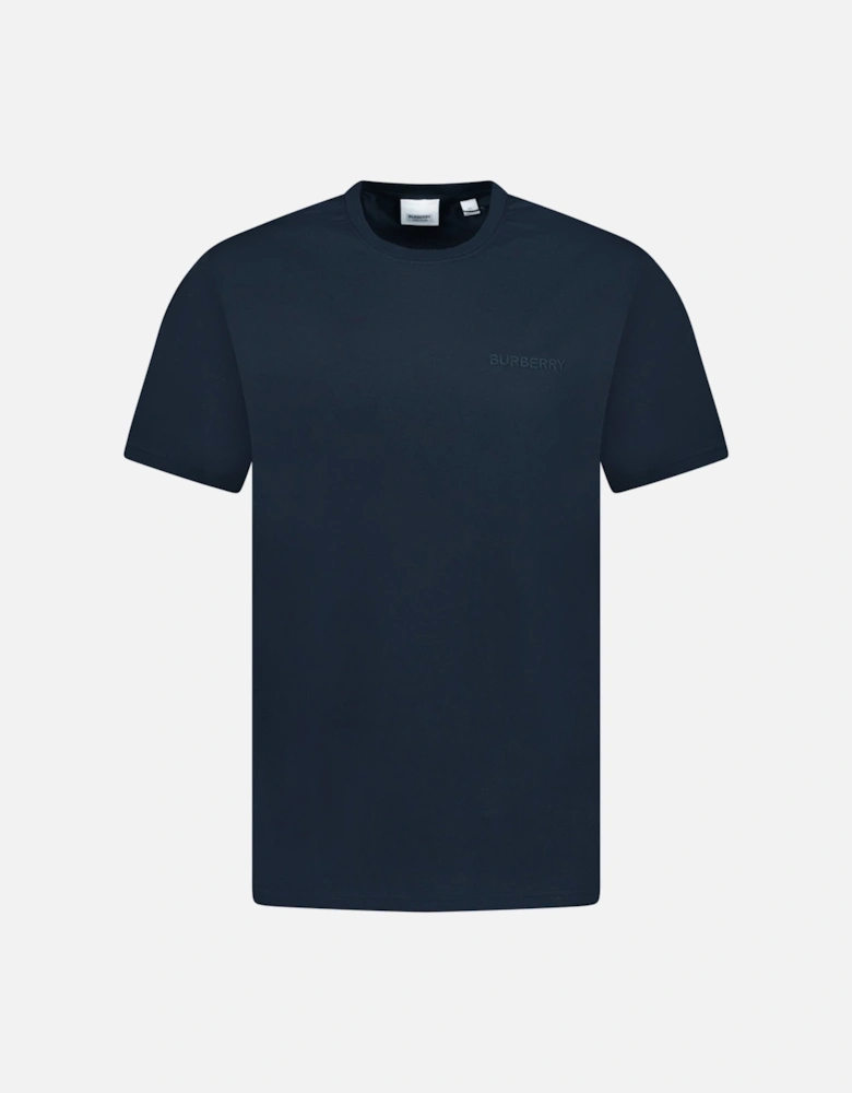 'Jenson' Crew Neck Logo T-Shirt Navy