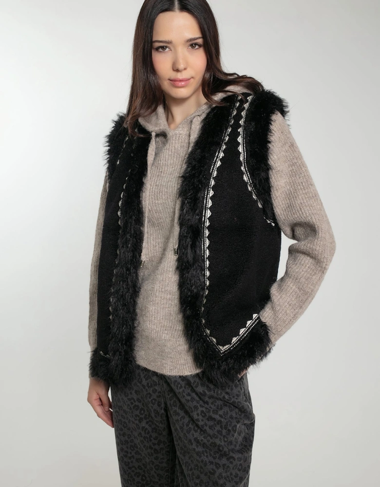 DANNIKA GILET IN BLACK