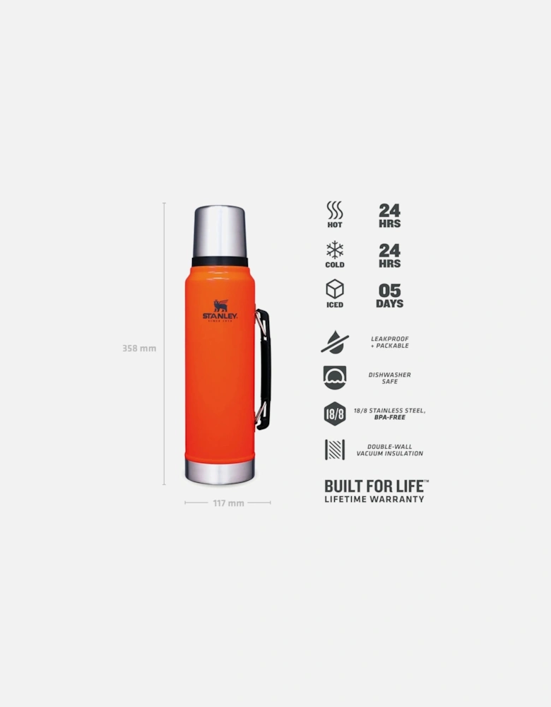 1L Classic Legendary Thermal Cold Water Bottle