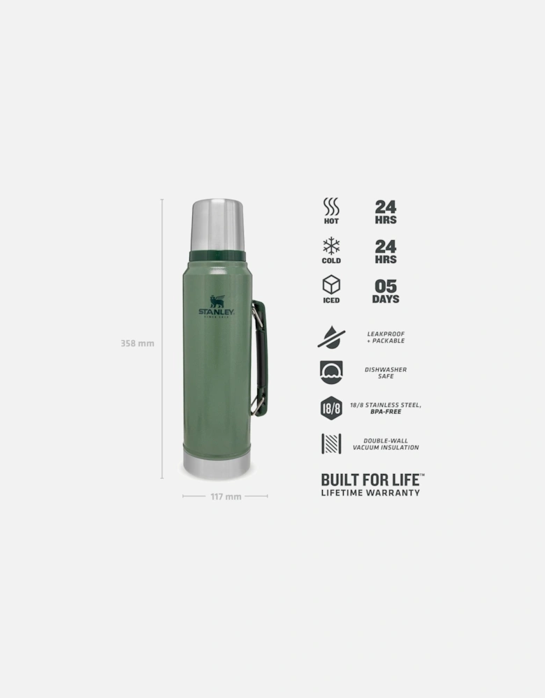 1L Classic Legendary Thermal Cold Water Bottle