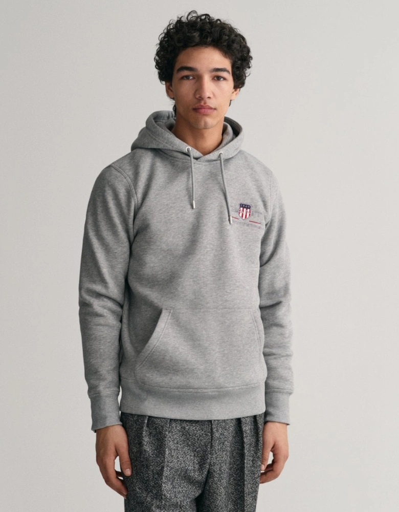 Mens Regular Fit Medium Archive Shield Pullover Hoodie