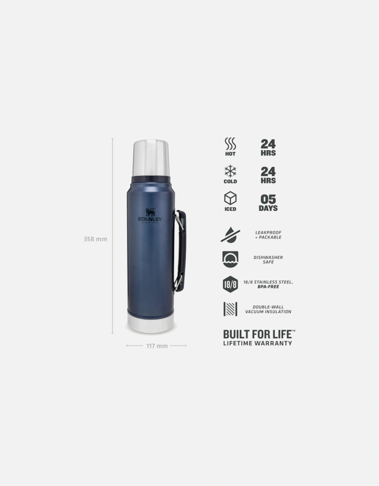 1L Classic Legendary Thermal Cold Water Bottle