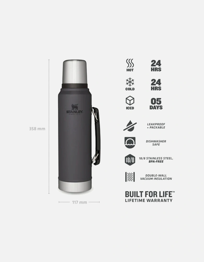 1L Classic Legendary Thermal Cold Water Bottle