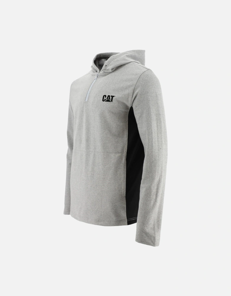 Mens Coolmax Quarter Zip Hoodie