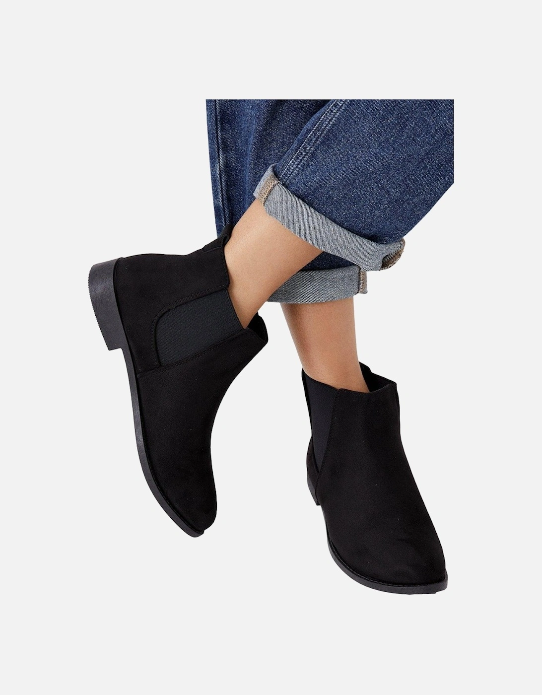 Womens/Ladies Megs Wide Chelsea Boots