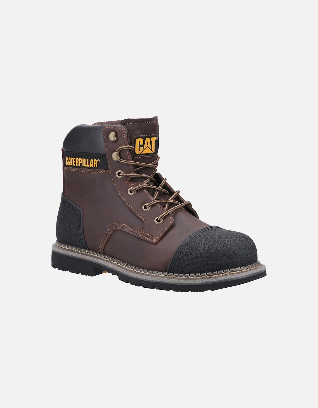 Men's Caterpillar Mens Powerplant S3 Safety Boots - Brown - Size: 9