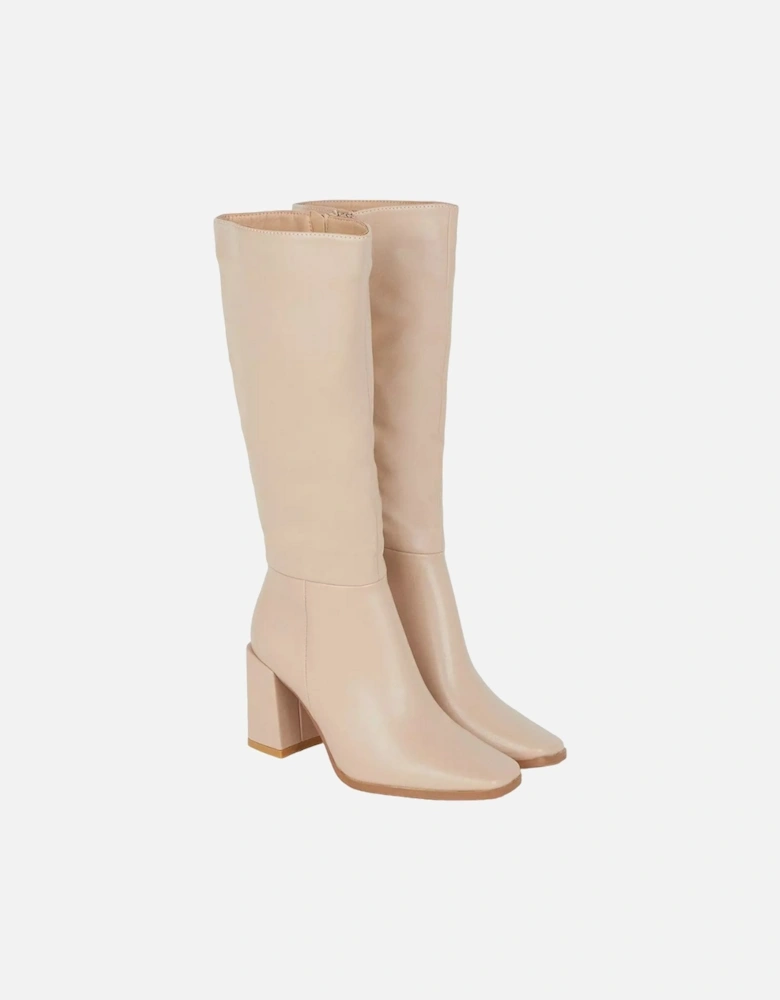 Womens/Ladies Kristen Square Toe Knee-High Boots