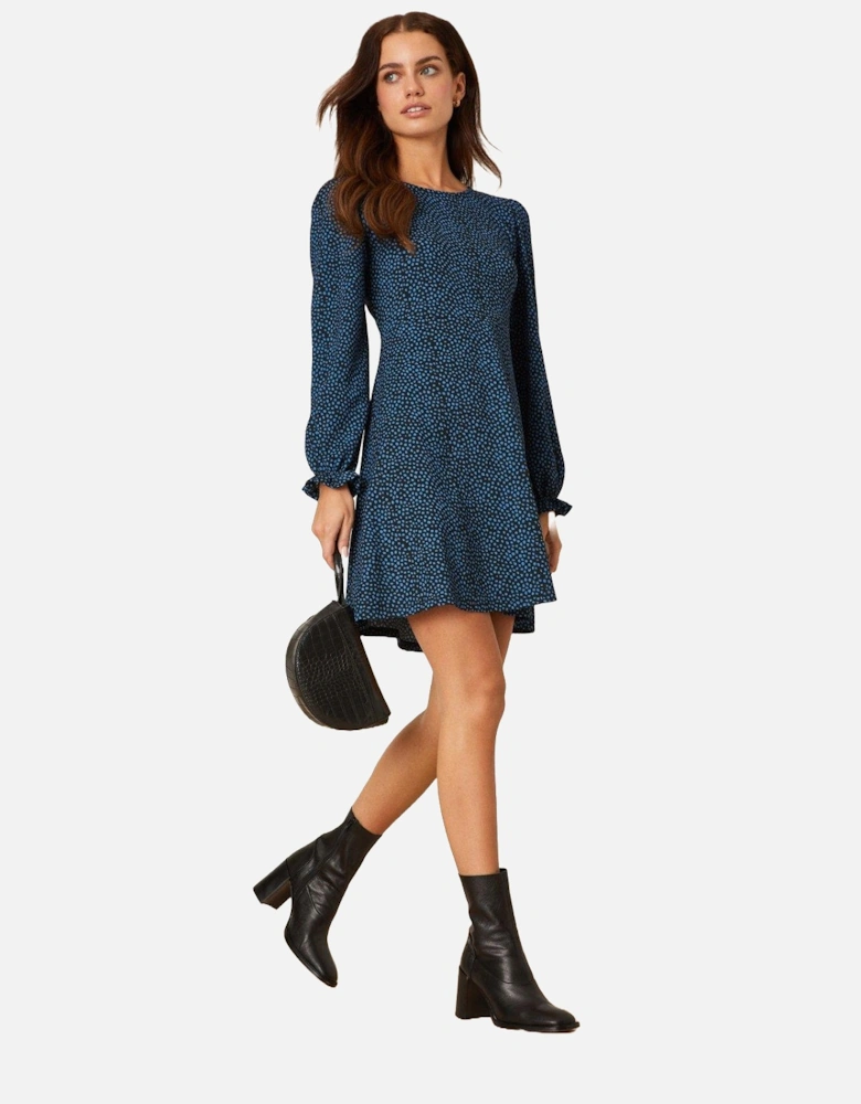 Womens/Ladies Spotted Petite Mini Dress