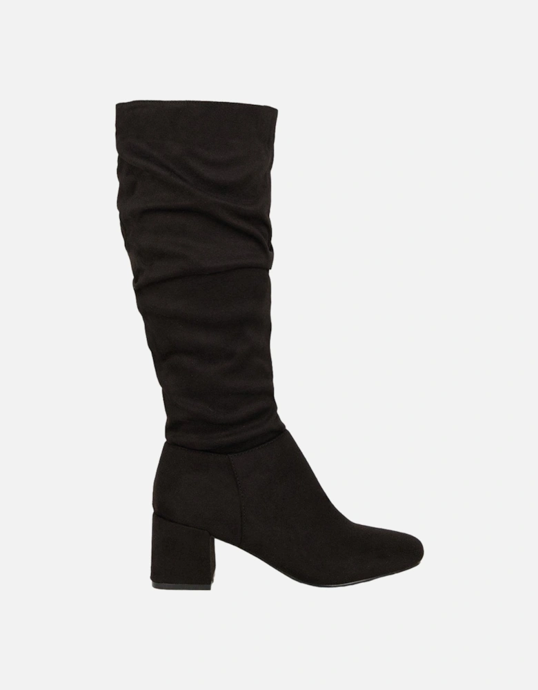 Womens/Ladies Kaya Ruched Knee-High Boots