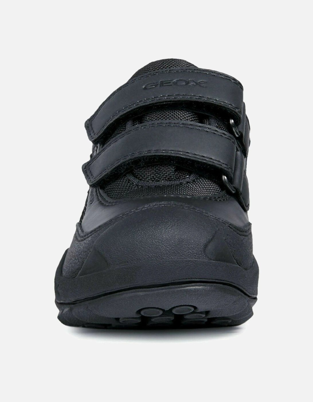 Geox Unisex Black Childrens/ Savage Leather Trainers - : 12.5 Size 12.5 Uk Child Kids