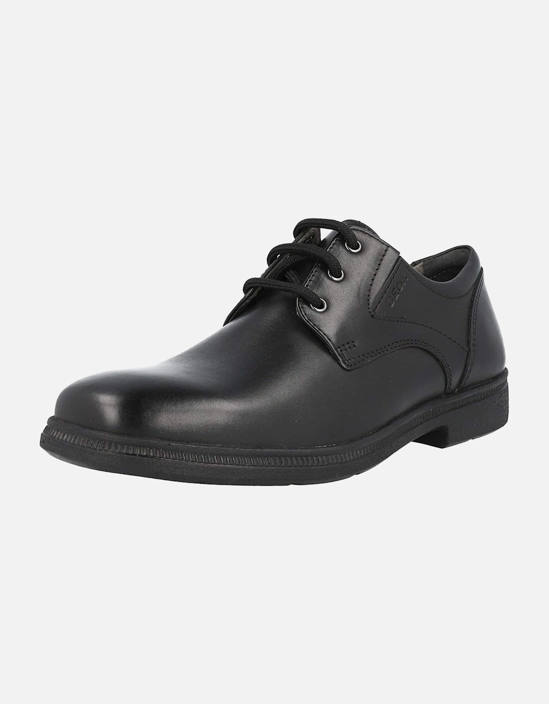 Geox Boys Black 'S Federico Leather School Shoes - : Size 1 Uk Kids