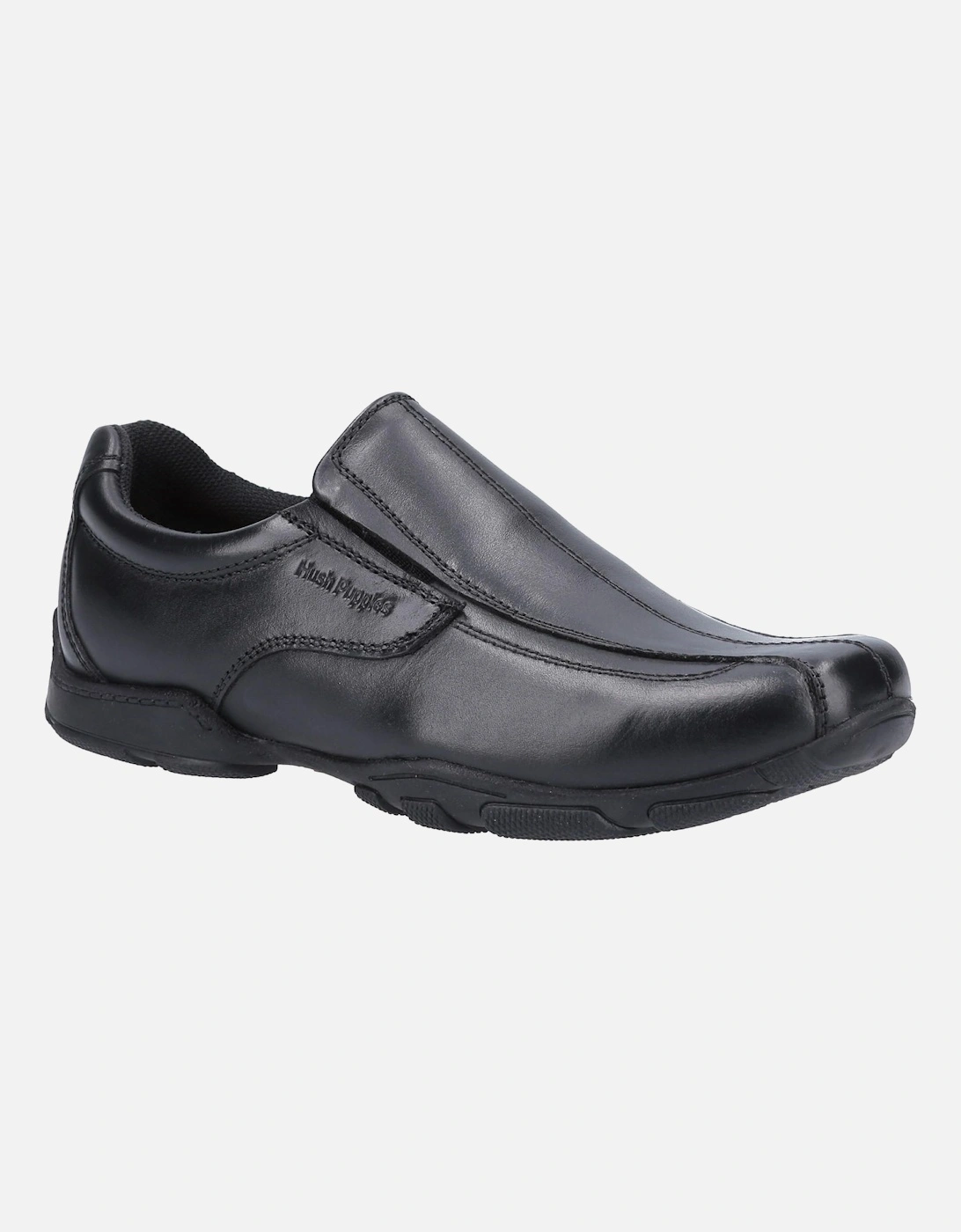 Boys Elijah Senior Leather School Shoes, 5 of 4