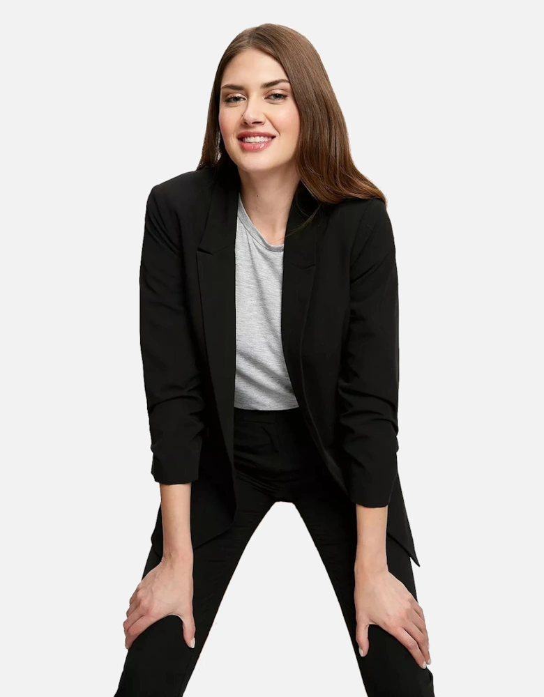 Womens/Ladies Ruched Tall Blazer