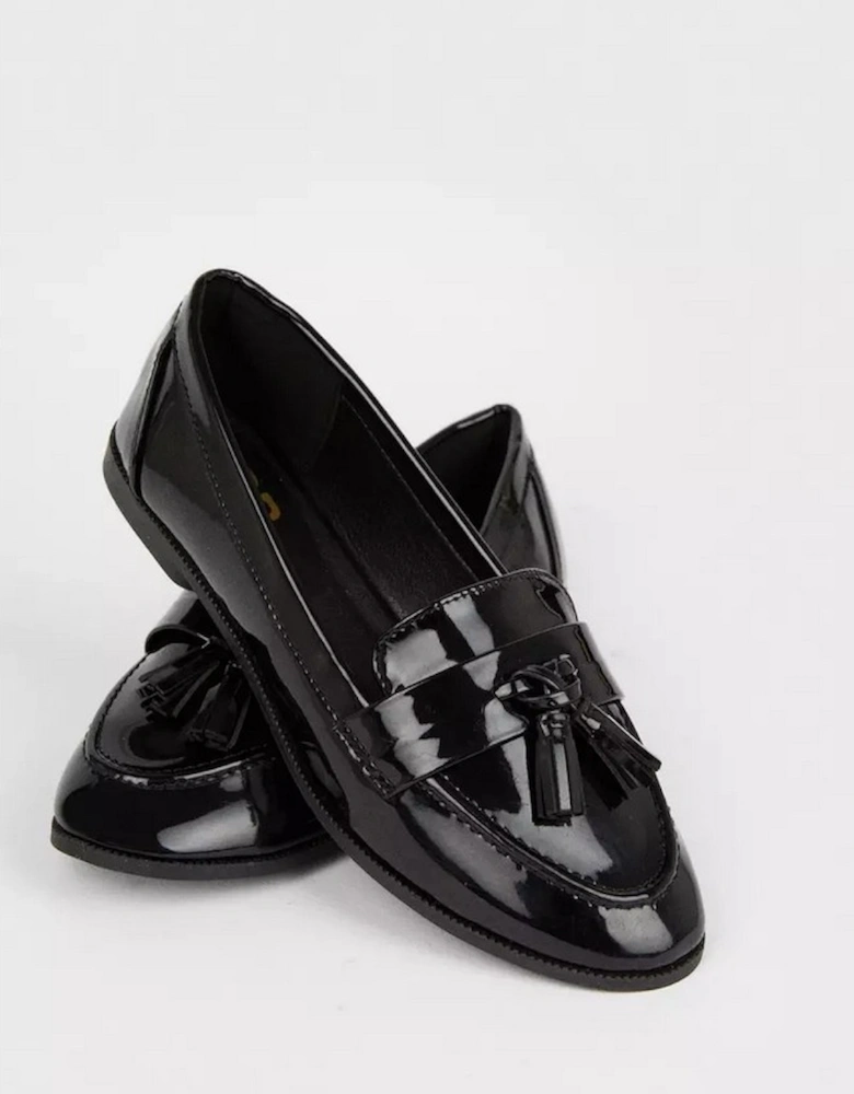 Womens/Ladies Lennie Tassel Wide Loafers