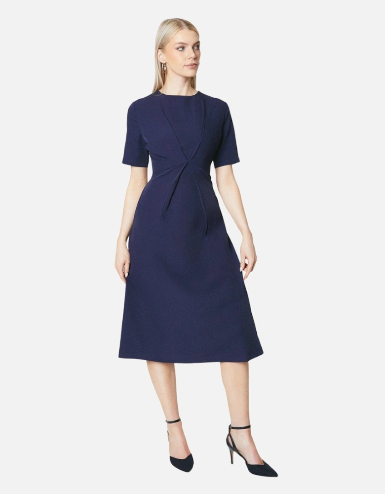 Womens/Ladies Gathered Waist Midi Dress