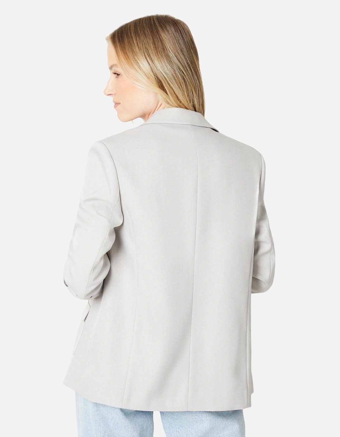 Womens/Ladies Pocket Detail Longline Blazer