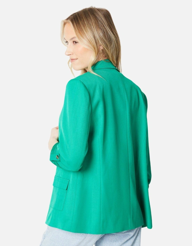 Womens/Ladies Pocket Detail Longline Blazer