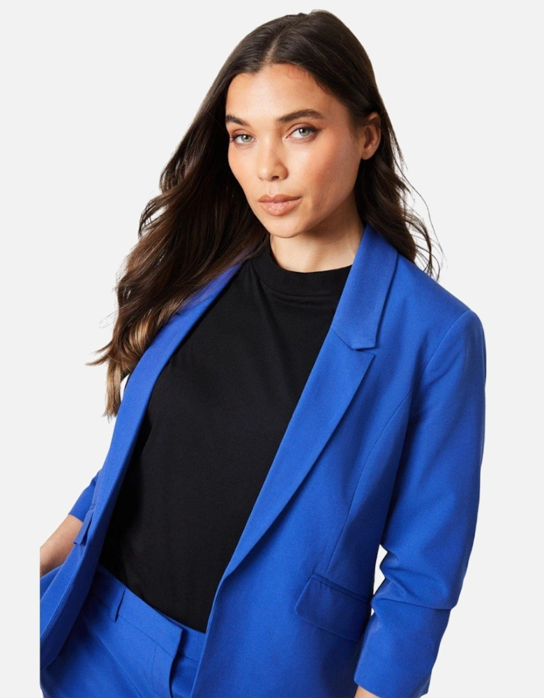 Womens/Ladies Petite Ruched Blazer