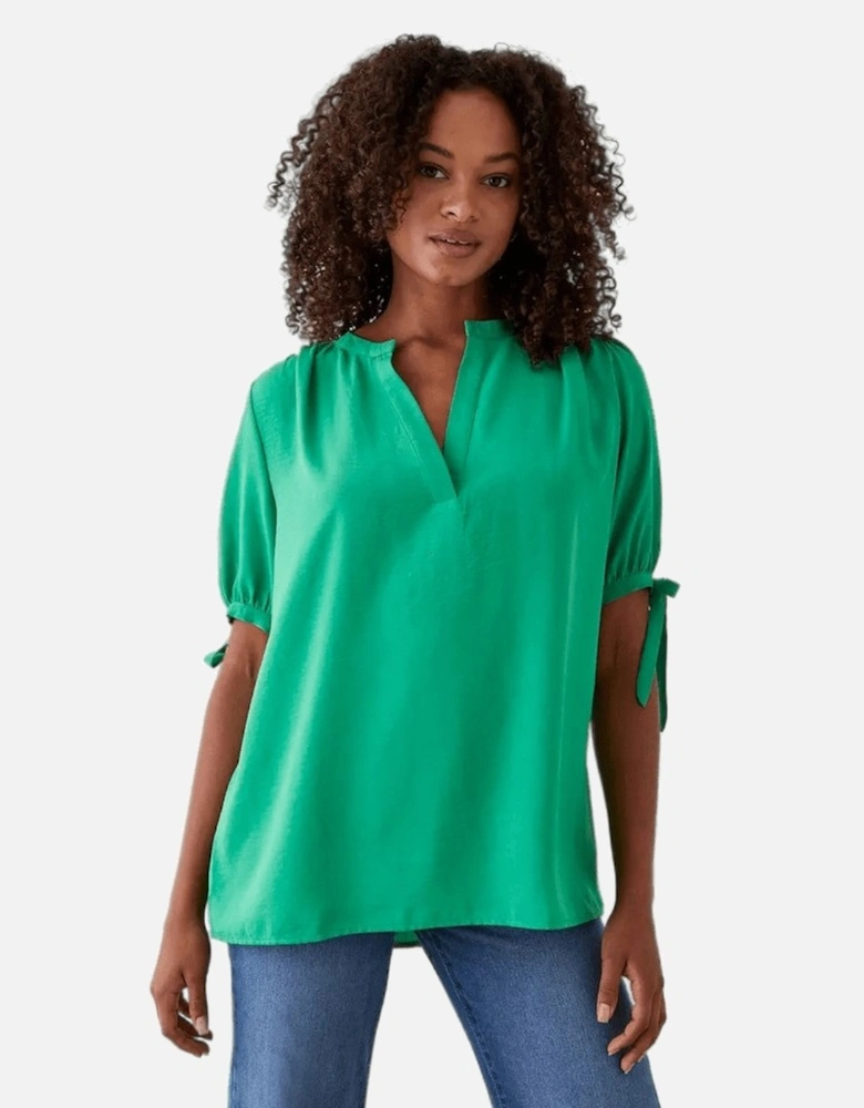 Womens/Ladies Overhead Tall Tie Sleeves Shirt