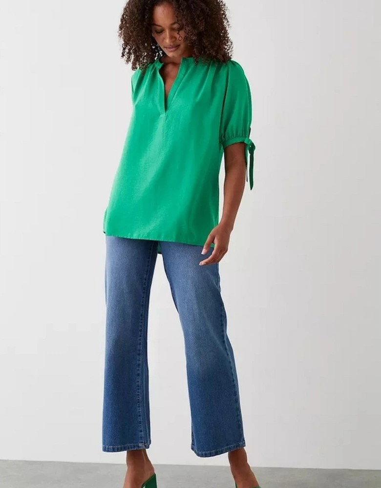 Womens/Ladies Overhead Tall Tie Sleeves Shirt