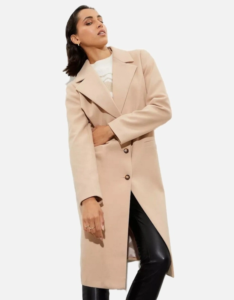 Womens/Ladies Single-Breasted Tall Boyfriend Coat