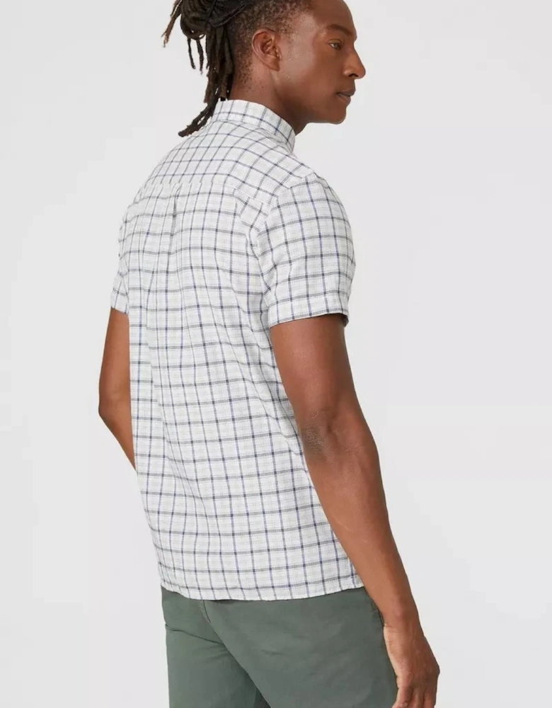 Mens Checked Textured Shirt