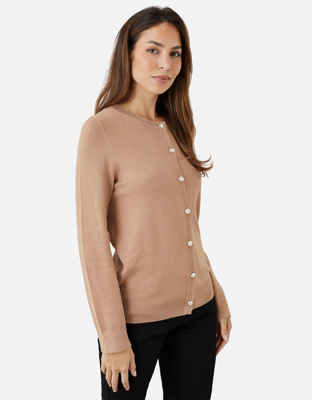 Womens/Ladies Button Detail Cardigan, 4 of 3