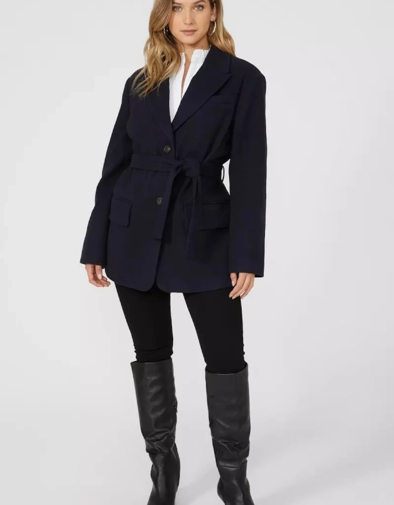Womens/Ladies Belted Blazer