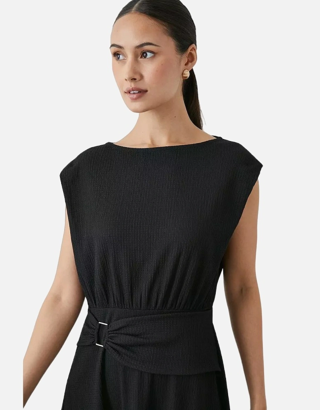 Womens/Ladies Jersey Belt Midi Dress