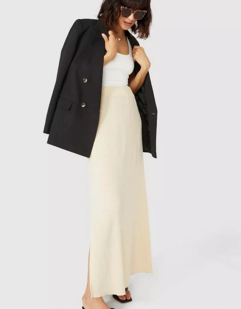 Womens/Ladies Textured Maxi Skirt