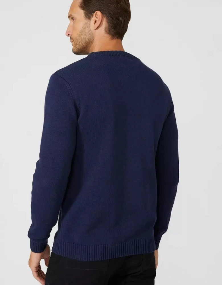 Mens Premium Cotton Crew Neck Jumper