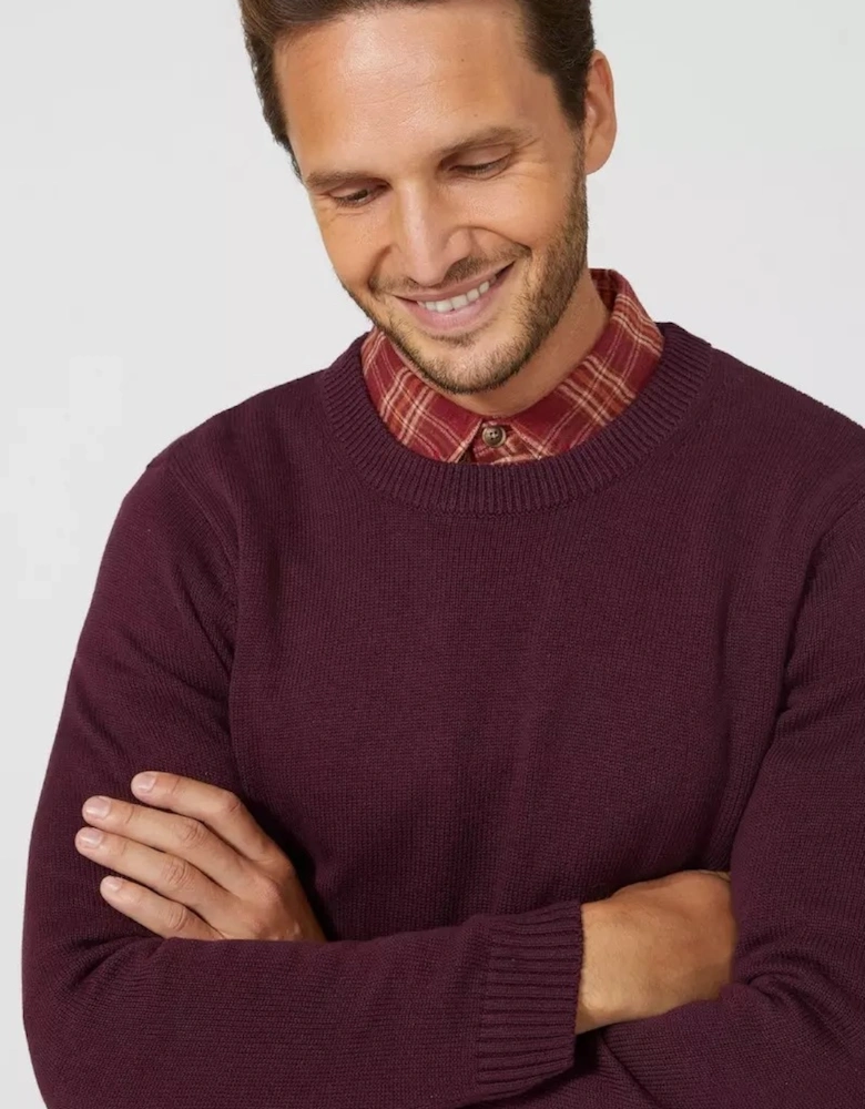 Mens Premium Cotton Crew Neck Jumper