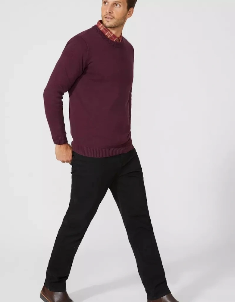 Mens Premium Cotton Crew Neck Jumper
