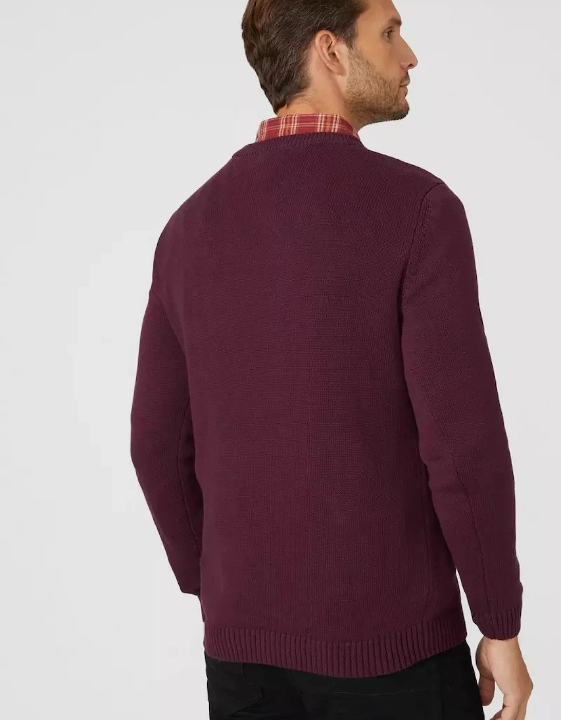 Mens Premium Cotton Crew Neck Jumper