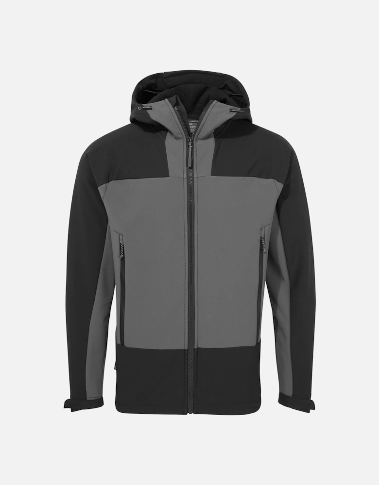 Mens Expert Active Contrast Hooded Soft Shell Jacket