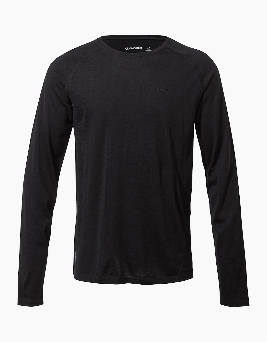 Men's Craghoppers Mens Crew Neck Long Sleeved Baselayer II Top - Black - Size: M