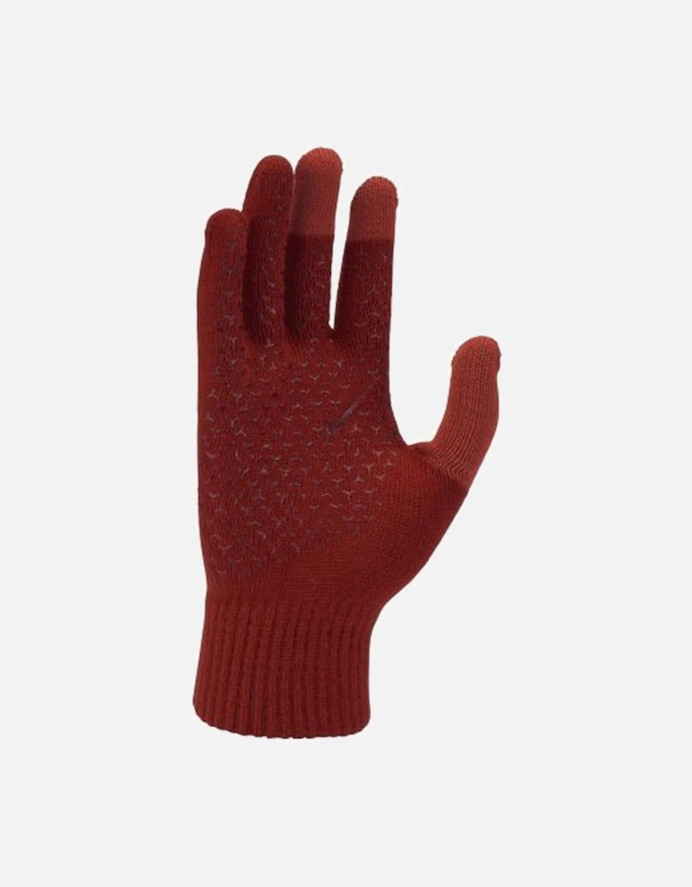 Mens Cinnabar Knitted Swoosh Gloves