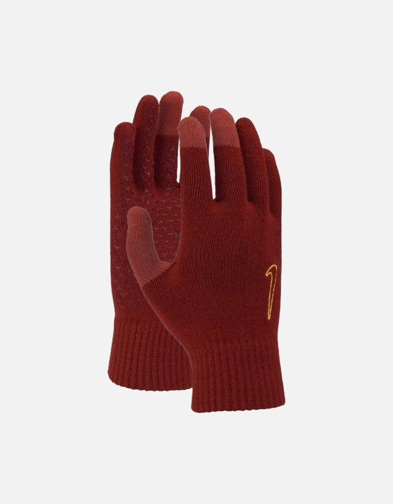 Mens Cinnabar Knitted Swoosh Gloves