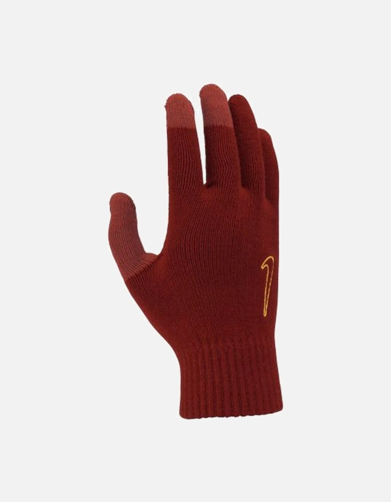 Mens Cinnabar Knitted Swoosh Gloves